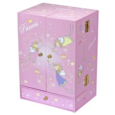 Armoire Musicale Princesse - Rose - Figurine Princesse