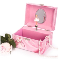 Coffret Musical Phosphorescent Ballerine - Rose