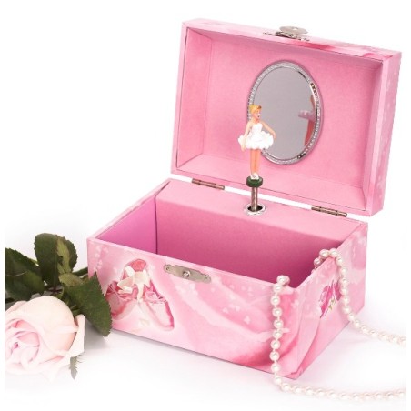 Coffret Musical Phosphorescent Ballerine - Rose