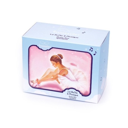 Coffret Musical Phosphorescent Ballerine - Rose