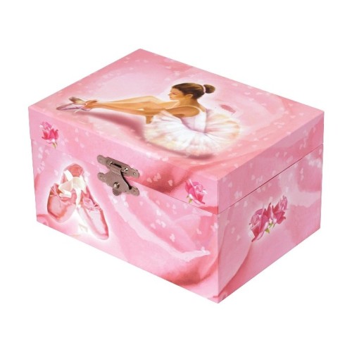 Coffret Musical Phosphorescent Ballerine - Rose