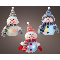 LED figure pvc snowman flashing effect BO indoor 3ass