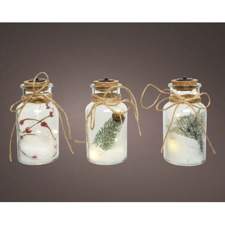 Micro LED jar glass jar steady BO indoor 3ass