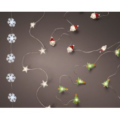 Micro LED deco string lights steady BO indoor 4ass