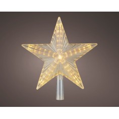 LED treetopper plastic star steady indoor