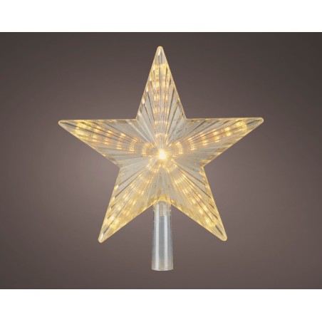 LED treetopper plastic star steady indoor