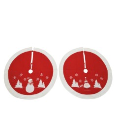Tree skirt polyester 2ass