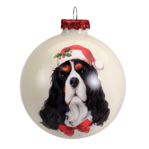 Bauble glass glanz dog 4ass Border Collie