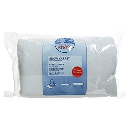 Snow carpet polyester 250x100cm
