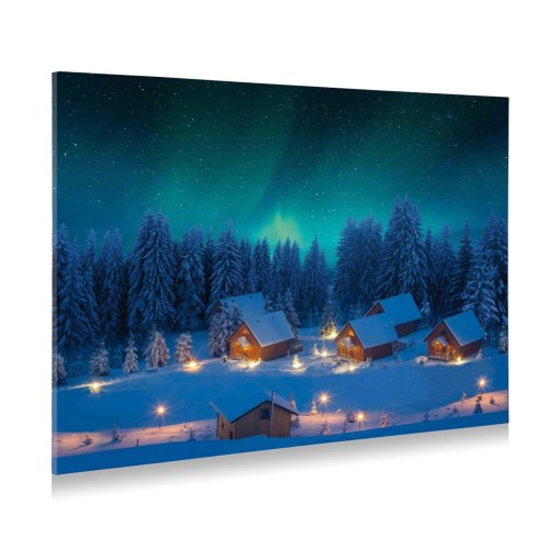 Background Lighted Canvas Northern Light Effect 76x56 cm