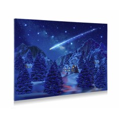 Background Lighted Canvas -Falling Star Effect  76X56 Cm