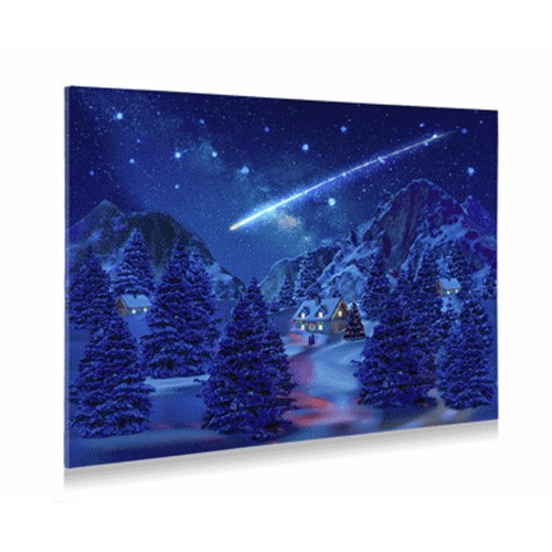 Background Lighted Canvas -Falling Star Effect  76X56 Cm