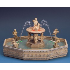Lighted Village Square Fountain