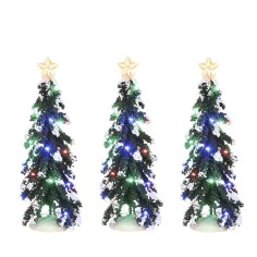 Snowy Conifer multicolour lights 3 pieces