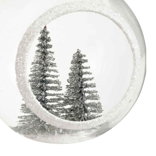 Bauble glass winter scenery inside