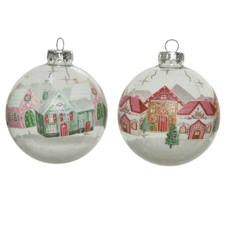 Bauble glass houses design- snow inside 2col ass