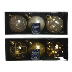 Bauble glass transparent color sequins-glitter mix