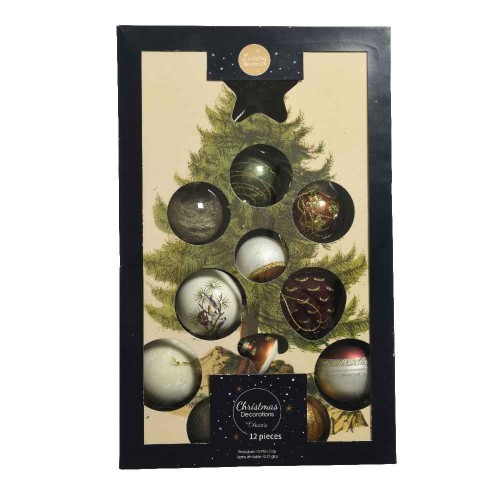 Ornament glass glitter