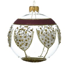 Bauble glass transparent - eco champagne glasses