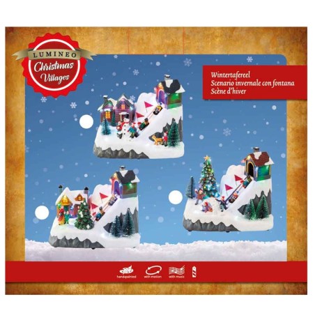 LED scenery Holiday adventure snowman