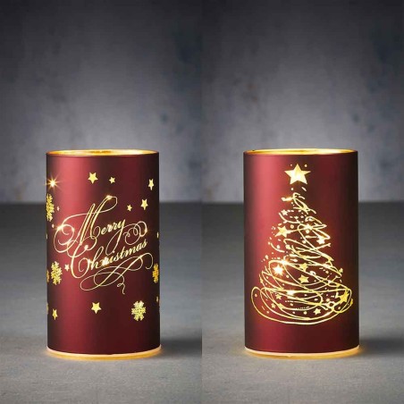 2 pack Hurricane light xmas red