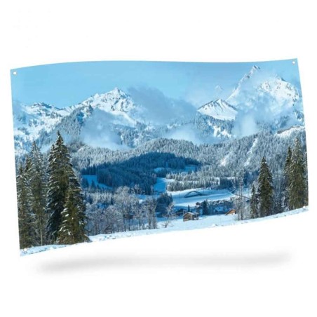 Background Cloth - Mountain Landscape 150X75Cm