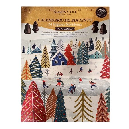 Advent Calendar Figures 3D Chocolate 70% 216g