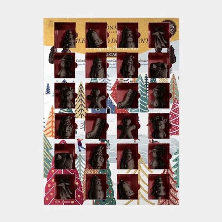 Advent Calendar Figures 3D Chocolate 70% 216g