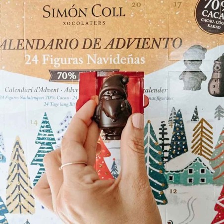 Advent Calendar Figures 3D Chocolate 70% 216g