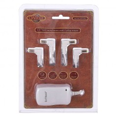 Switch adapter 4,5 volt 4 plugs out Luville female