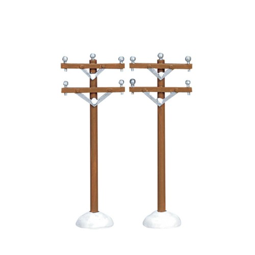 TELEPHONE POLES, SET OF 2