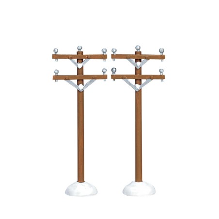 TELEPHONE POLES, SET OF 2