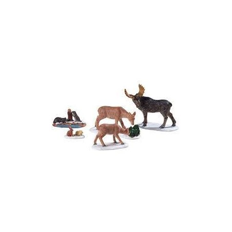 WILD ANIMALS, SET OF 5