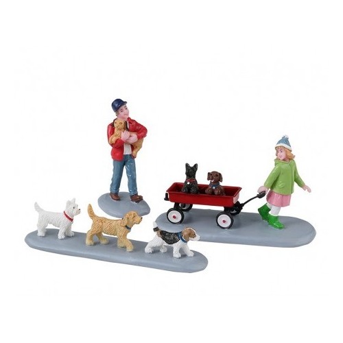 PUPPY PARADE, SET OF 3