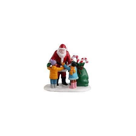 SANTA GETS A HUG