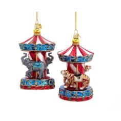 5.25"NBL GEM ELEPHNT/TIGER CAROUSLS