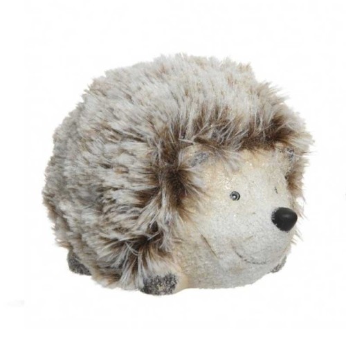 Hedgehog terracotta artificial fur 2col ass