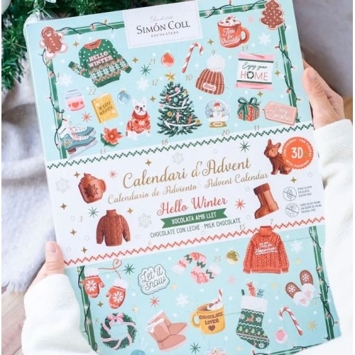 Calendario Adviento Figuras 3D Hello Winter 216g