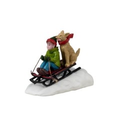 Doggone Downhill Sledding Lemax