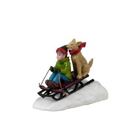 Doggone Downhill Sledding Lemax