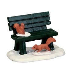 Park Bench In Winter Lemax
