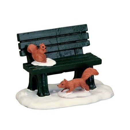 Park Bench In Winter Lemax