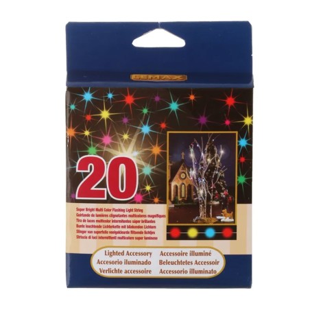 Super Bright 20 Multi Color Flashing