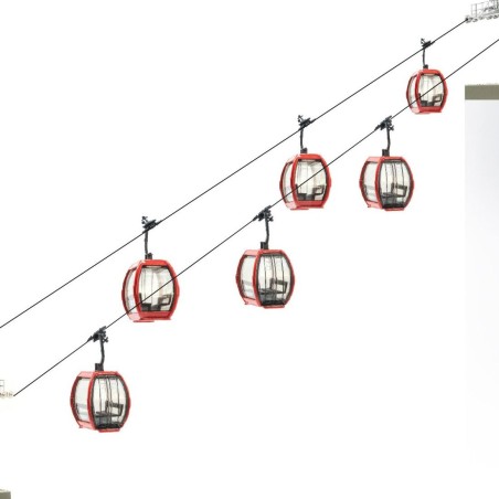 Ski Lift H0 Red Black 1:87