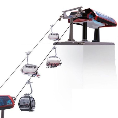Ski Lift Prof Black/Red 1:32
