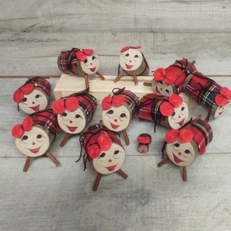 Tió o Tiona de Nadal valents 2,5x6cm