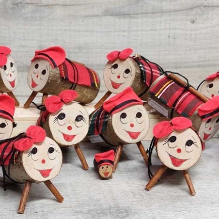 Tió o Tiona de Nadal valents 2,5x6cm