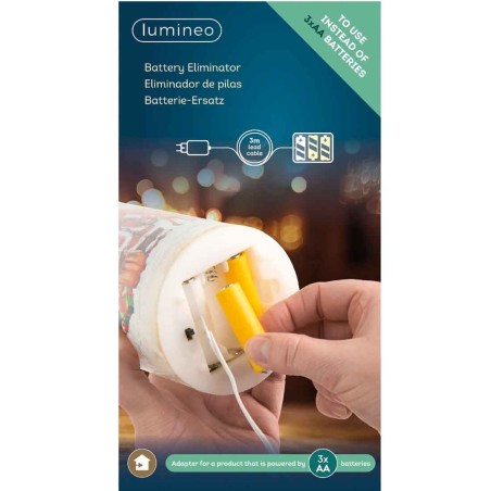 Adapter Battery Eliminator 3xAA para 3 productos