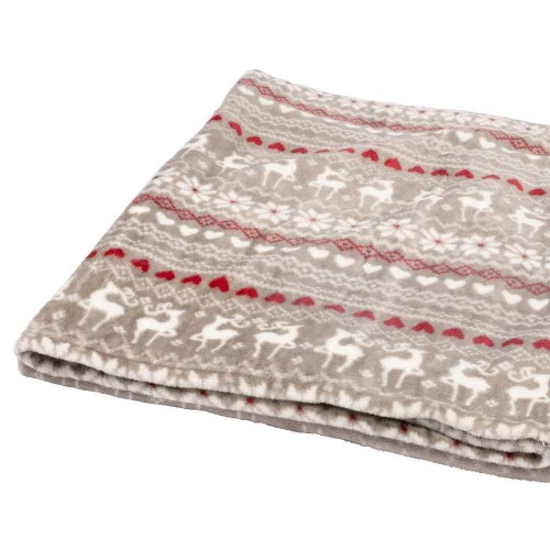 Throw polar fleece silver
