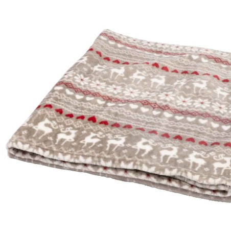 Throw polar fleece silver